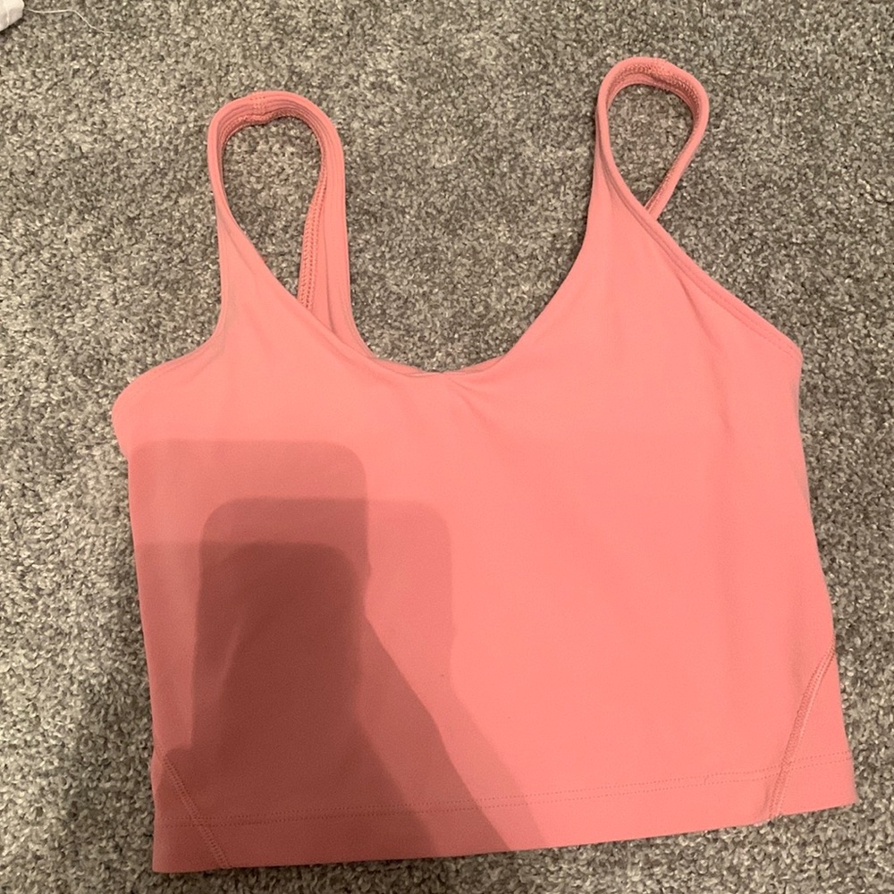 lululemon size 0 align pink puff tank top (rare, don’t sell)